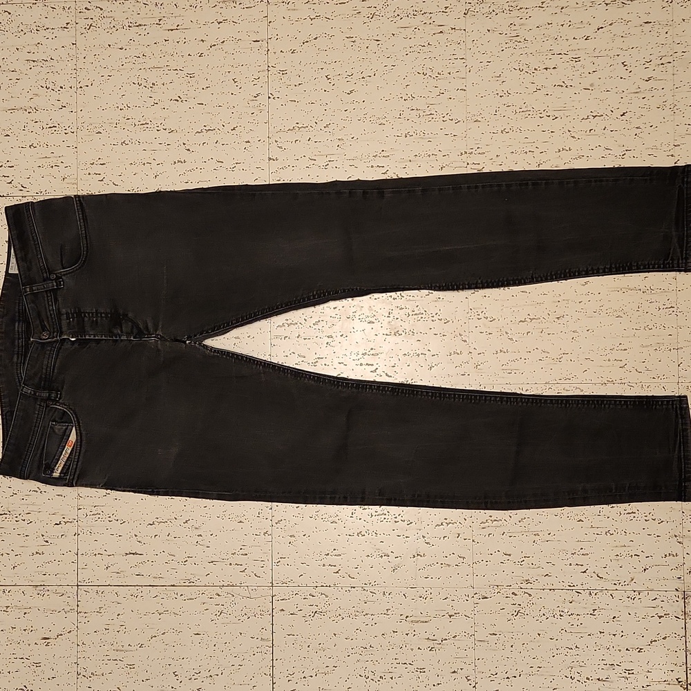 Diesel Black Fade Sleenker Slim Skinny Fit Denim Jeans